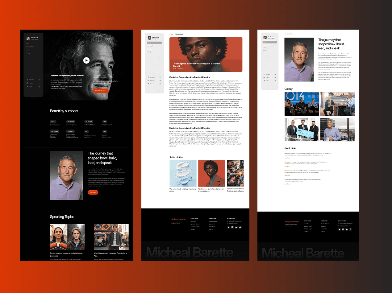 Mike product screens