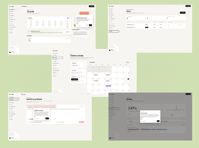 PostPilot product screens